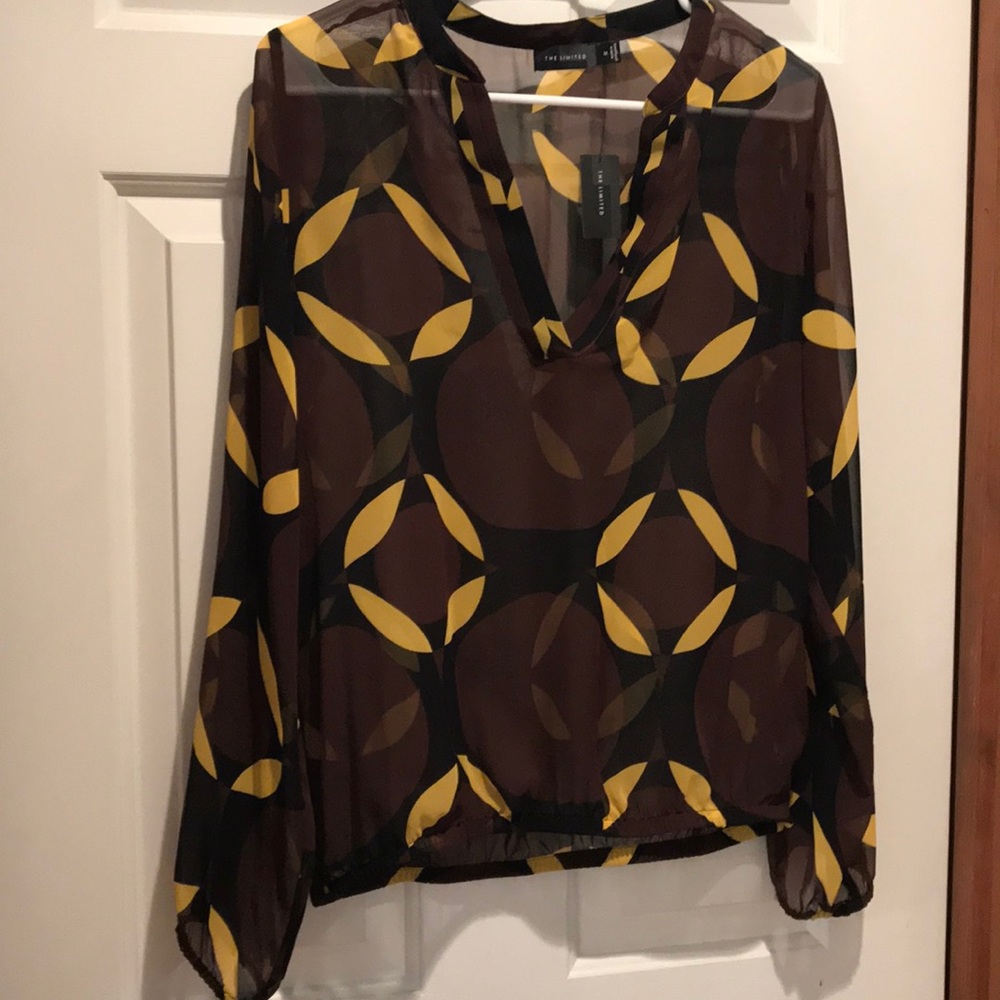 NWT funky sheer blouse!